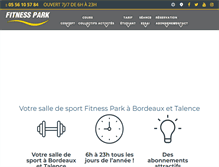 Tablet Screenshot of fitness-park-bordeaux.com